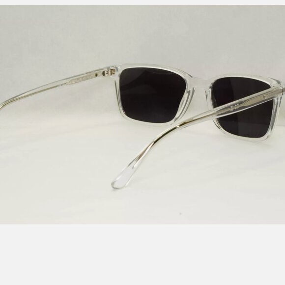 New Prada Black Transparent Crystal Square Sunglasses - Picture 5 of 7